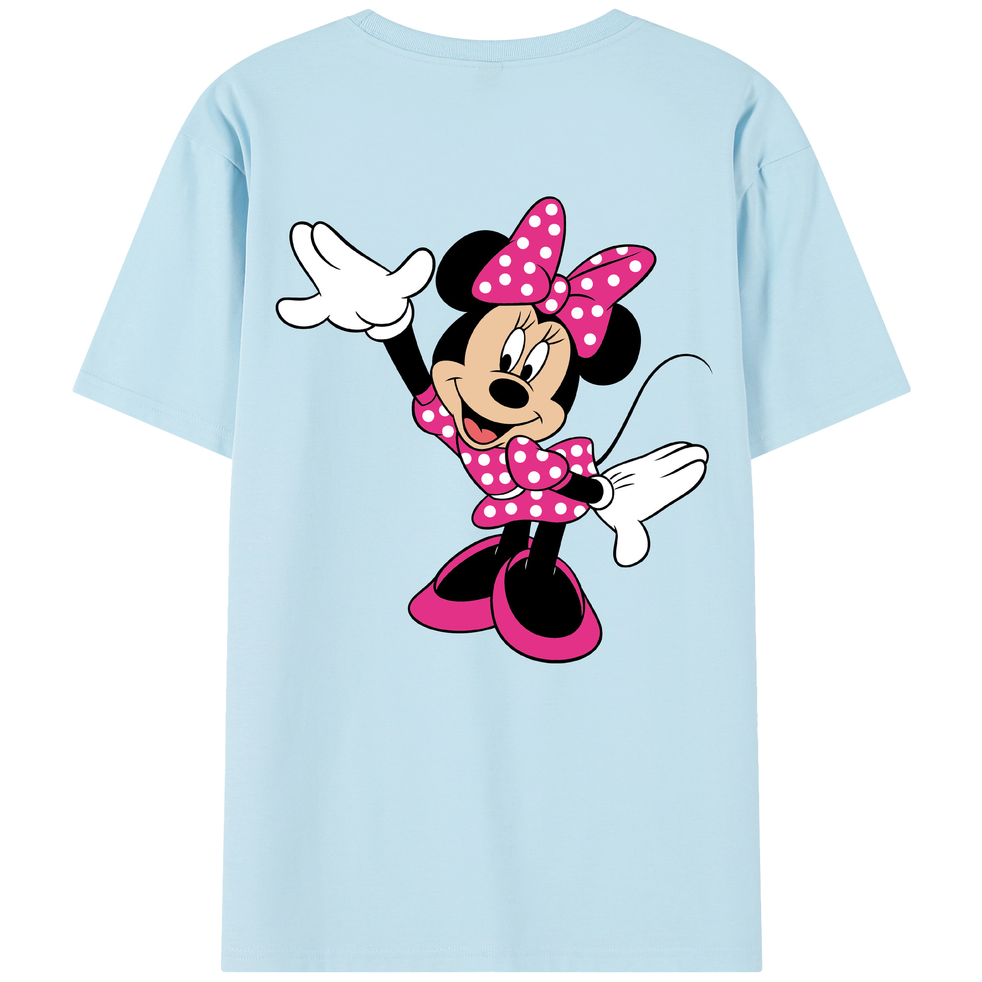 （画像用） ミッキーマウス Mickey Mouse 綿100％半袖Tシャツ（背面プリント）